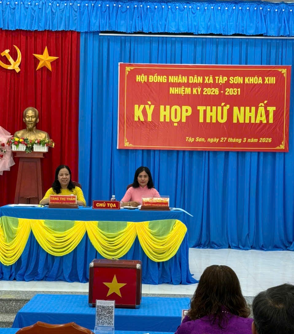 Hội đồng nhân dân xã Tập Sơn tổ chức thành công Kỳ họp thứ nhất khóa XIII, kỳ 2026 - 2031